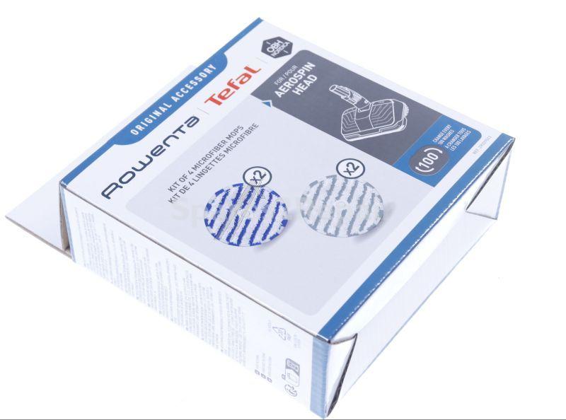 Vacuum Cleaner Nozzle - Zr009503 Microfiber Mops X2 For Aerospin Head [Groupe SEB]