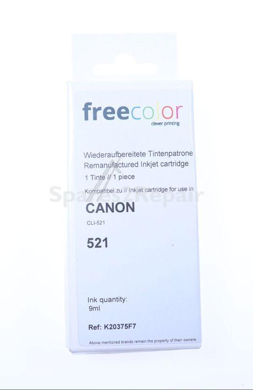 Freecolor Cartridge - Cacli521bk-ink-frc K20375f7 Ink Cartridge Black For Canon Cli-521bk