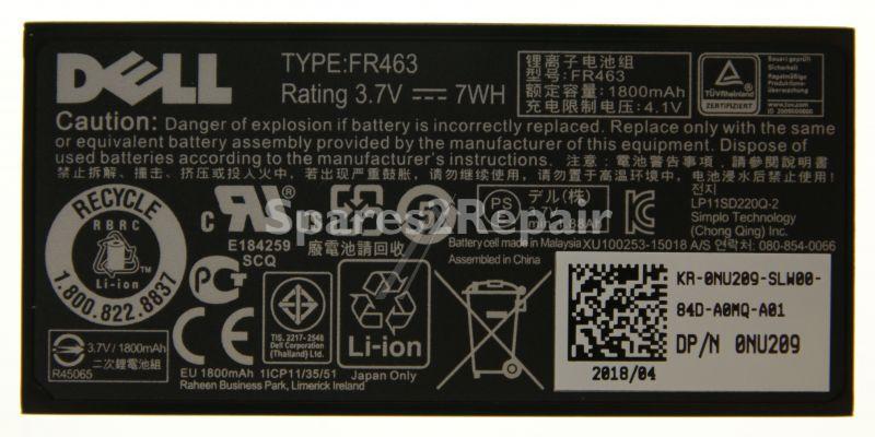 Dell Laptop Battery - Xj547,,0,u8735, Fr46 Battery Primary 3.7v 7wh
