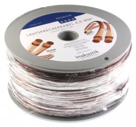 Inakustik Cable-plugs-adapter - 00402410 2x4 0mm² Premium Speaker Cable Transparent Copper 10m