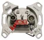 Fuba Pass Outlet - Gad 207 Gad 207 Aerial Outlet Socket, 2-way, 7,5db, 5-1006mhz
