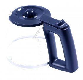 Coffee Pot - 11056602 Glass Jug Carafe Assembly-complete With Lid Handle Clamping Nut Clamping Ring And Screw [Bosch Siemens]