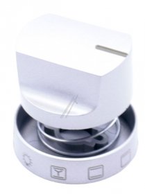 Control Knobs - 9073680 Knob E455 00b-09 12409 00 Silver [Amica]