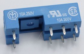Finder Relay Sockets - Relay Socket, Series 40.51, 40.52, 40.61 Blue