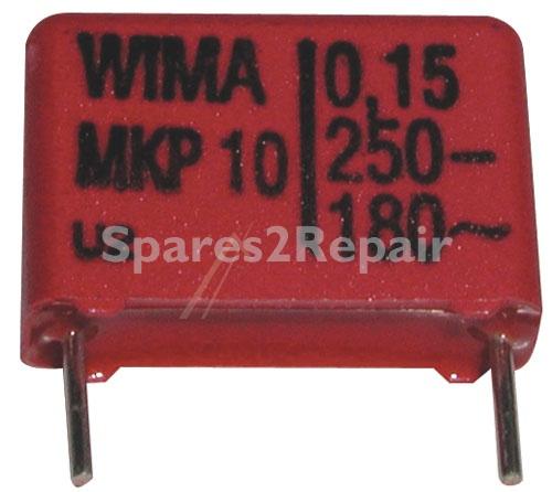 Wima Pulse Capacitors - 0 15uf-250v Mkp1f031504c00kssd Mkp10 Impulse Capacitor Rm=15 -rohs-