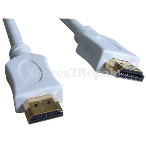 Compatible Hdmi Highspeed Ethernet Plug-plug - Hdmi Lead 1 4 White High Speed Ethernet 5m