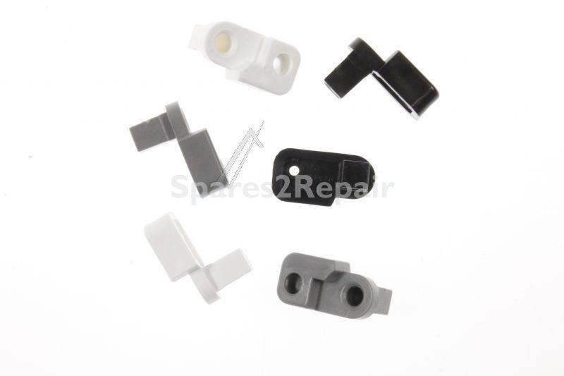 Door Stopper - C00325740 481010627601 Sleeve Right Kit (white+grey+black) [Whirlpool Indesit]