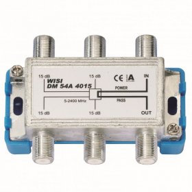 Wisi Aerial Distributor - Dm 54 A 4015 16604 Abzweiger 4-fach 15-15 Db 1 Stuck 5 2400 Mhz