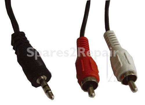 Compatible Phono Plug-jack Plug - Cable Jack Plug-3 5mm -2x Phono Plug 10m Stereo