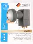 Schwaiger Lnb Quattro Switch - Digital Quad-lnb Sun Protect Anthrazitgrau - LNCA0004