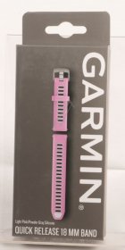 Garmin Wristbands For Smartwatch - 010-11251-a5 Garmin Quick-release Silicone Strap 18mm Old Rose-stone White