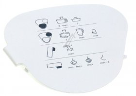 Flap - Kw714171 Outlet Cover Medium Speed White Km282 [Delonghi]