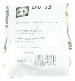 Wisi Compression F-plug - Dv 15 F-compress-stecker, 100 StÜck, FÜr Mk 91 - Mk 96 F-l