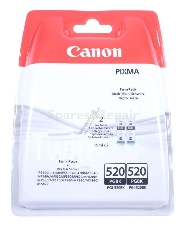 Canon Cartridge - Pgi-520bk 2932b012 Cartridge Black 2 Pack