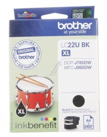 Brother Cartridge - Lc22ubk Black Ink Cartridge