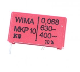 Wima Pulse Capacitors - 0 068uf-630v Mkp1j026805b00kssd Cond p imp - Rohs-conform