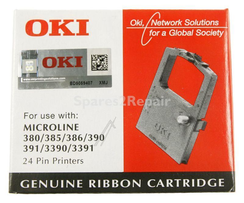 Oki Colour Cartridge - 09002309 Ribbon Black Textile Ml380-385-390-391-3390-3391