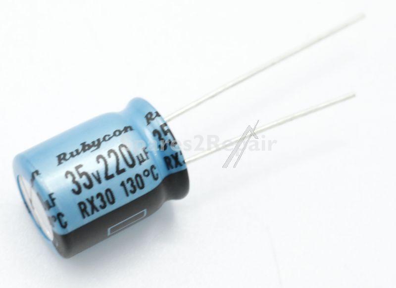 Rubycon Radialelectrolytics 130 Degree - 220uf-35v Capacitor 130° Radial 10x12,5mm Impedance