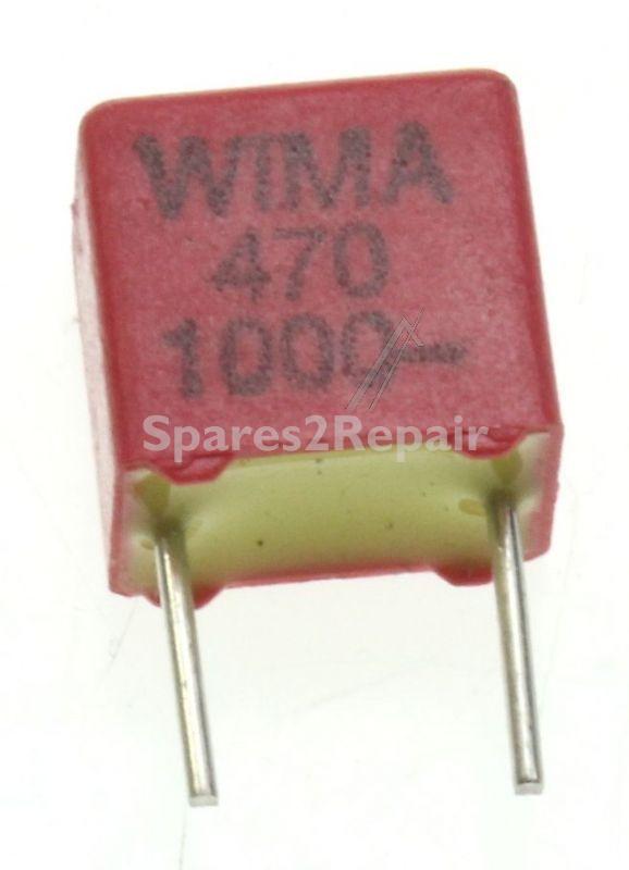 Wima Foil Capacitor - 470pf-1000v Fkp2-impulskondensator Rm=5mm -rohs-konform-