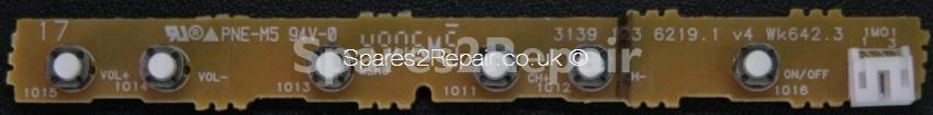 Philips 42PFL5522D Side Buttons (3139 123 6219.1)