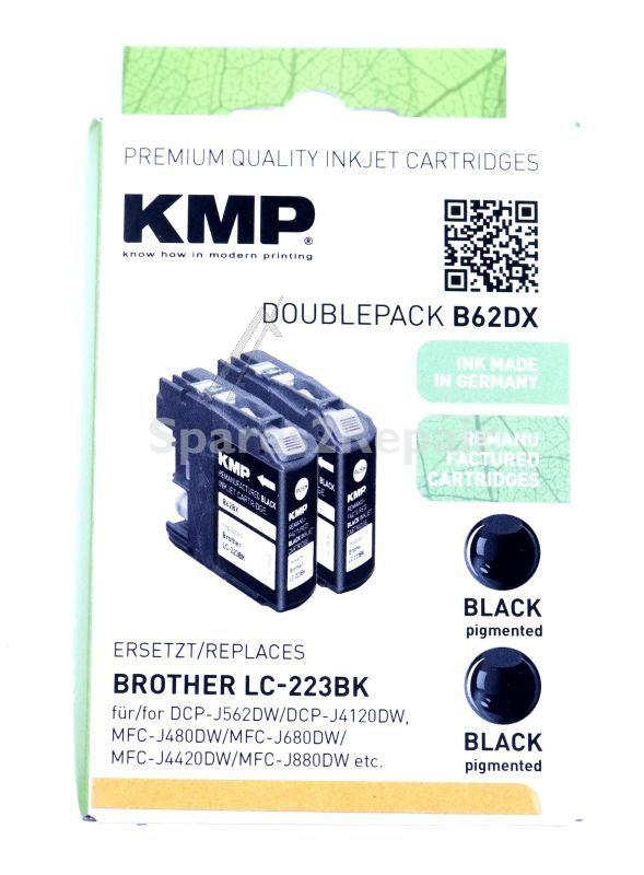 Kmp Cartridge - 1529 4021 B62dx Ink Cartridge Black 2-pack Each 11 8ml