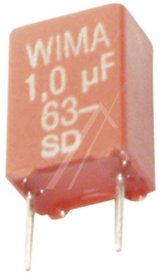 Wima Mks2 Pulse Capacitor - 1,0uf-63v Mks2 -capacitor Rm=5mm -rohs-