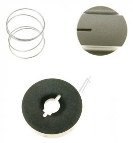 Control Knobs - 9070608 Knob E455 00b-09 209 00 Silver [Amica]