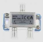 Wisi Sat-, Bk- And Terrestrial Div - Dm 12 A Sat-splitter, 2-holes, 6 Db, 1 Pc, 5...2400 Mhz, Dc-bypass