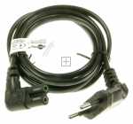 Compatible Euro Power Supply Cable - Power Cable 3 0m Euro Angled Black - Euro Plug