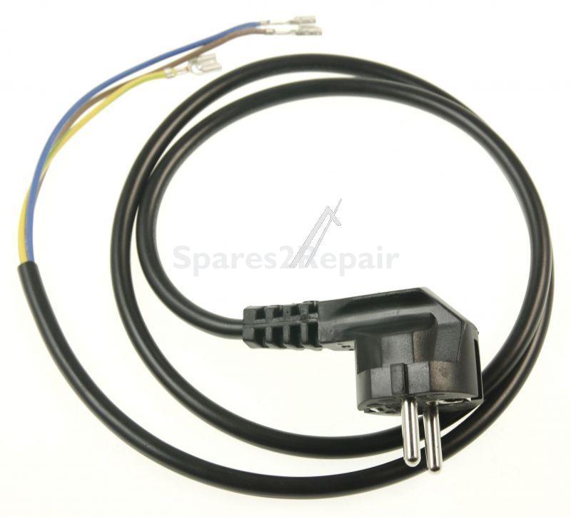 Mains Power Lead - 5013211581 3x1 H05vvf F13a L1150 Schwarz (uk) En5 [Delonghi]