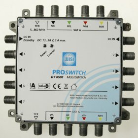 Wisi Multi Switch - Dy 0508 Proswitch Multischalter 5 In 8, Kaskade, Terr. Passiv, Ohne Netzteil