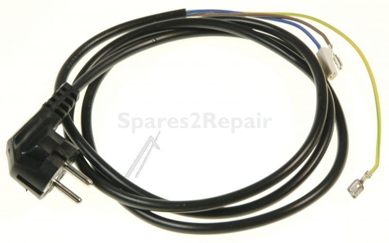 Mains Power Lead - 5032110800 Mains Power Lead-3x1 H05vvf10a L1900 Black (shk90°) Mcsa [Delonghi]