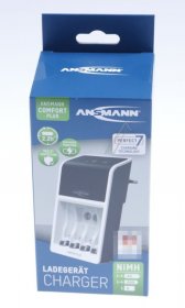 Ansmann Standard Battery Charger - Comfort Plus 1001-0094 Fast Charger For 1-4 Nimh Batteries Of Sizes Micro Aaa-mignon Aa Or 1-2 Aaa-aa And A 9v E-block Nimh