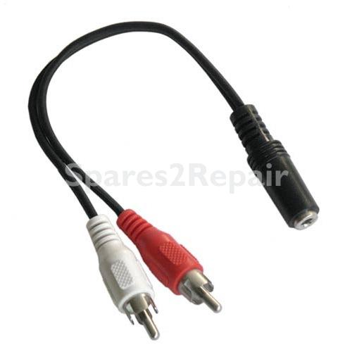 Compatible Phono Plug-jack Socket Audio - 2xphono Plug-jack Socket 3 5mm Stereo 20cm