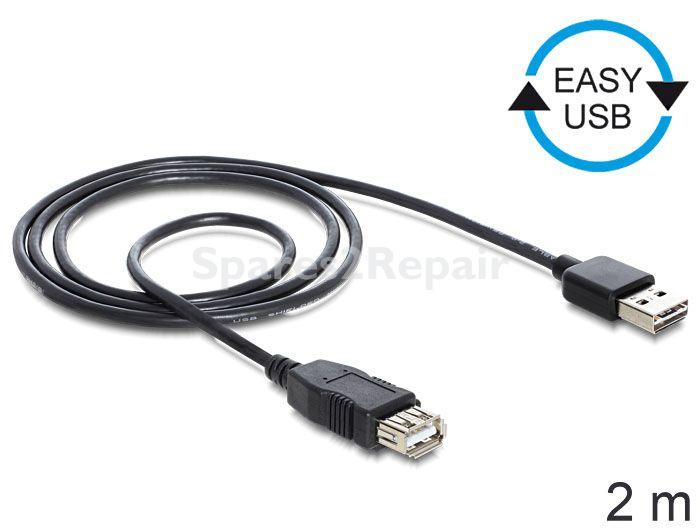 Delock Usb-connector - Extension Cable Easy-usb 2.0-a Male > Usb 2.0-a Female 2 M