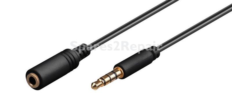 Jack Connector - Extension Cable Audio Stereo Jack 3.5 Mm Slim Male - Female Iphon