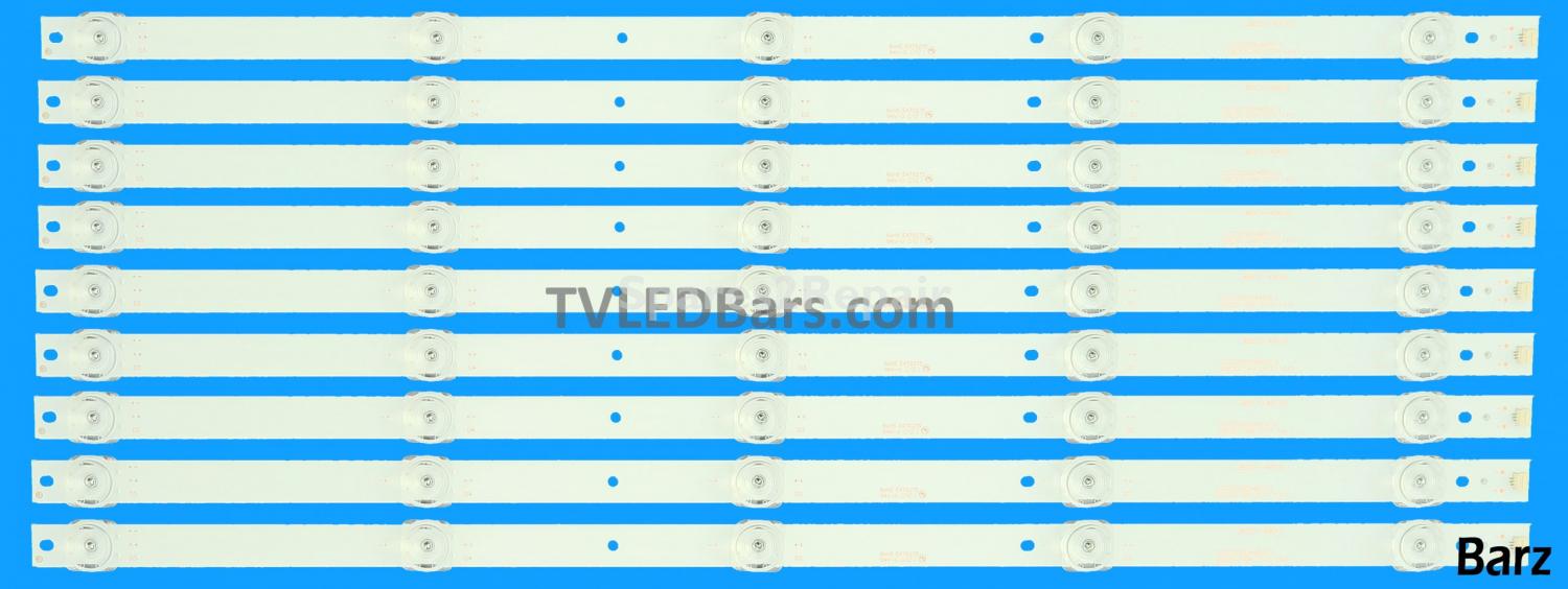 Baird LED Backlight Array Baird TI5511DLEDDS Qantec QT55190IDLEDNC QT5520DLEDS 55" CC02550D485V10 55E20 5X9 5S1P 9pcs