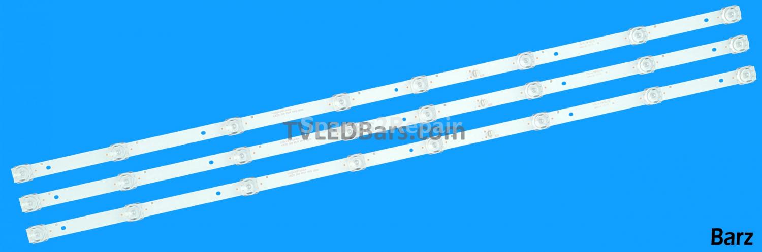 Baird LED Backlight Array Baird TI4311DLEDDS Qantec QT431901DLEDNC 43" CC02430D738V05 CC02430D738V04 43E20 3X8 8S1P 3pcs