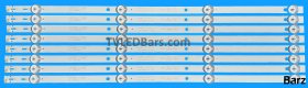 Barz LED Backlight Array Polaroid P49FN0038K 49" K490WDC1 K490WDC2 4708-K49WDC-A4113N01 8pcs