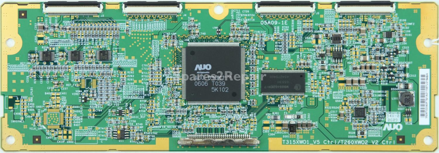 Beko 26WLB520HD - T-Con - 05A09-1E - 55.26T02.040 - T315XWO1_V5 Ctrl/T260XWO2 V2 Ctrl