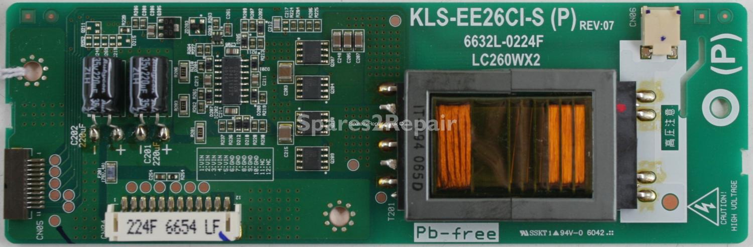 Humax LU26-TD1 - Inverter - KLS-EE26CI-S - Rev 07 - 6632L-0224F - LC260WX2