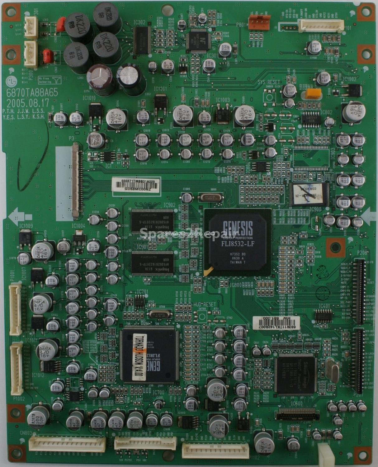 LG 32LX2R - AV Board - 6870TA88A65 - 6871TMBB31A