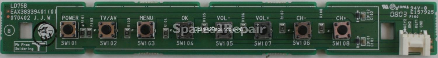 LG 42LF75 - Buttons - EAX38339401(0) - LD75B - 070402
