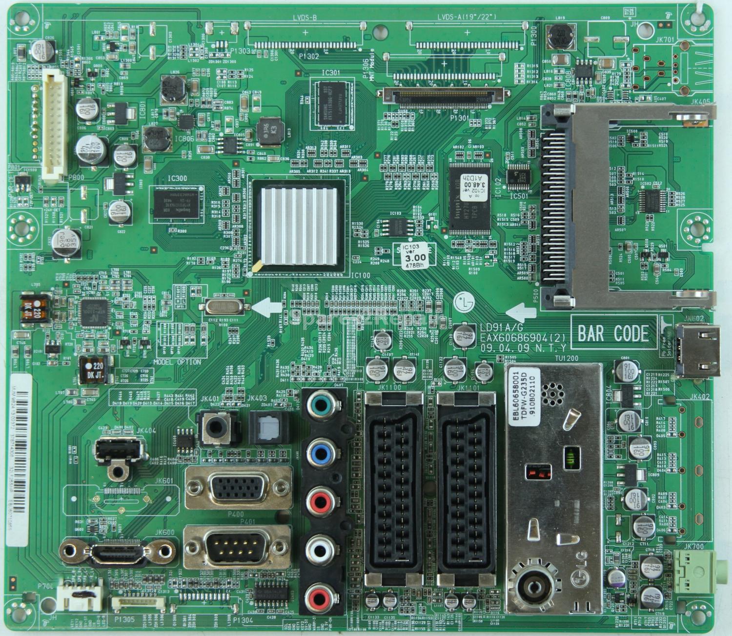 LG 32LF2510 - Main AV - EBU60710855 - EAX60686904(2) - LD91A/G