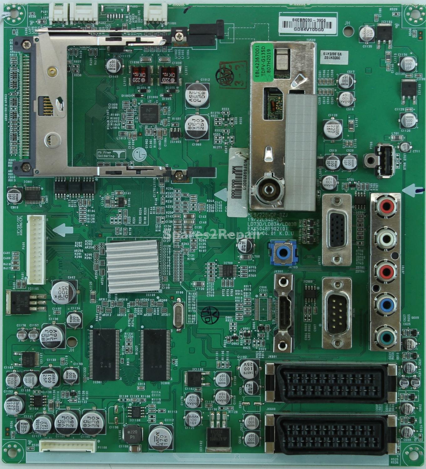 LG 19LS4D-ZB - Main AV - EAX50481902(0) - LD73D/LD83A/LD83B