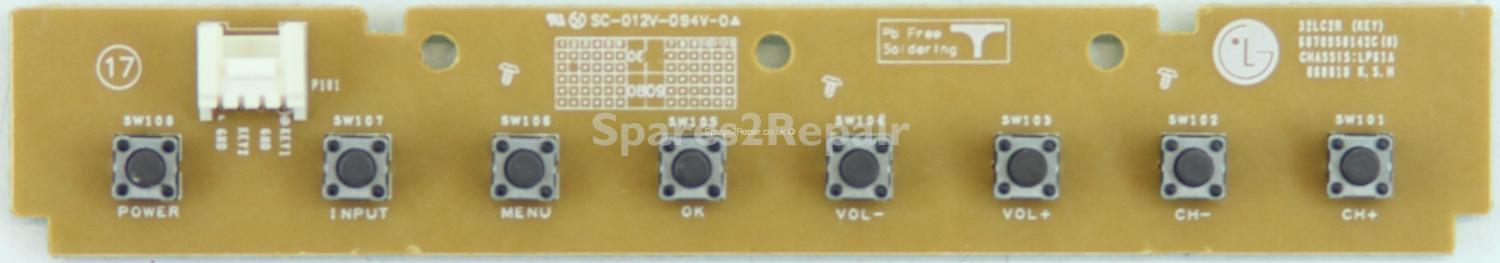 LG 32LC2R - Buttons - 68709S0142C - 060818 - LP61A (Without Plastic)
