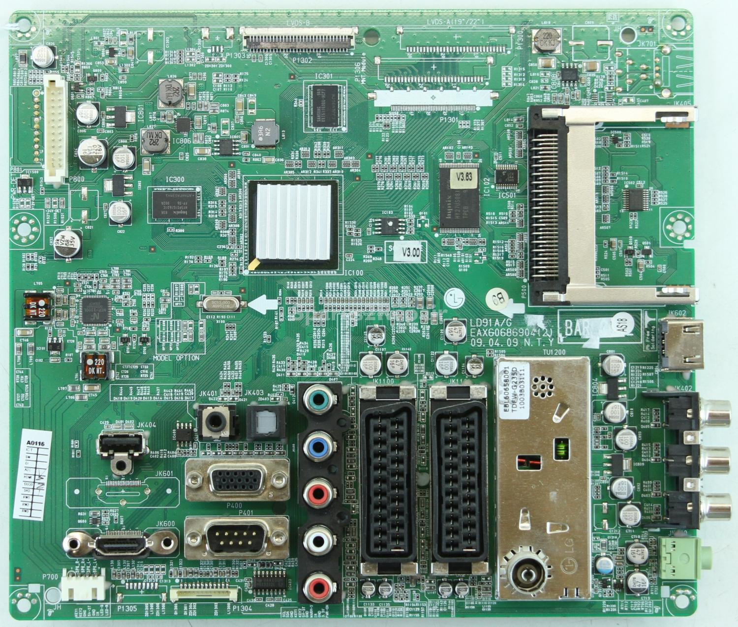 LG 32LD320-ZA - Main AV - EBT12344321 - EAX60686904(2) - LD91A/G