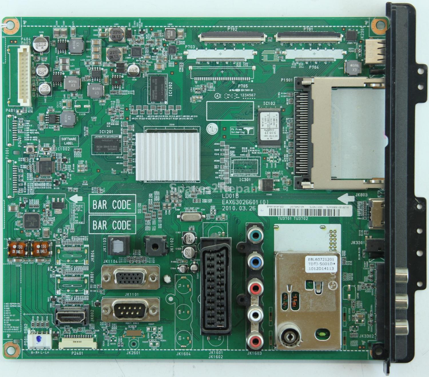 LG 42LD450 - Main AV - EAX63026601(0) - EBU60803648 - LD01B