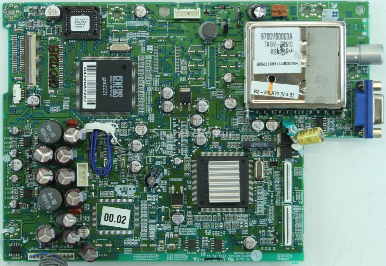 LG RZ-20LA70 - Main Board - ML-041B - 6870T807A14