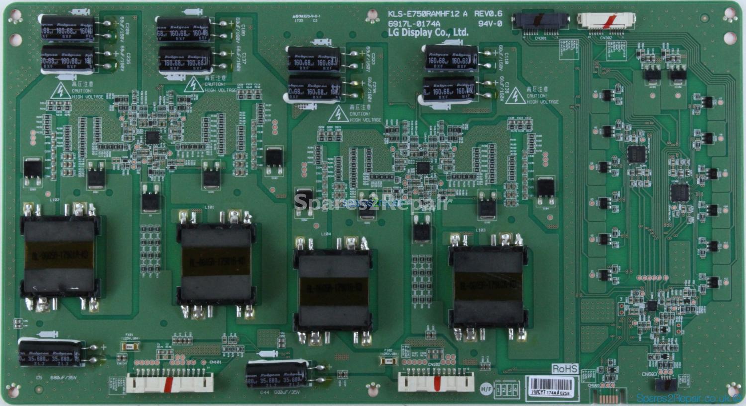 Philips 75BDL3000U - LED Driver Board - 6917L-0174A - REV0.6 - KLS-E750RAMHF 12 A